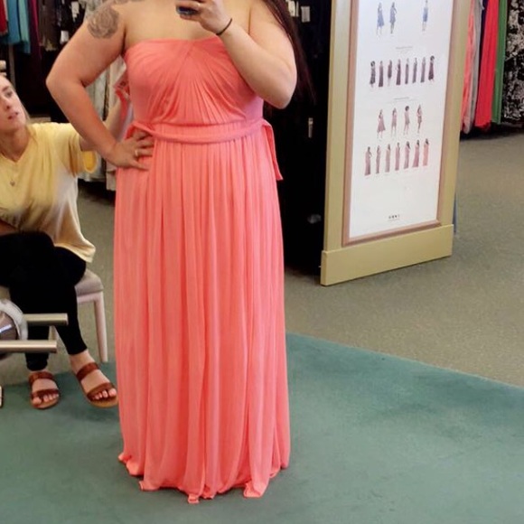 Maid of honor dress! Guava colored, worn once! - Picture 2 of 2
